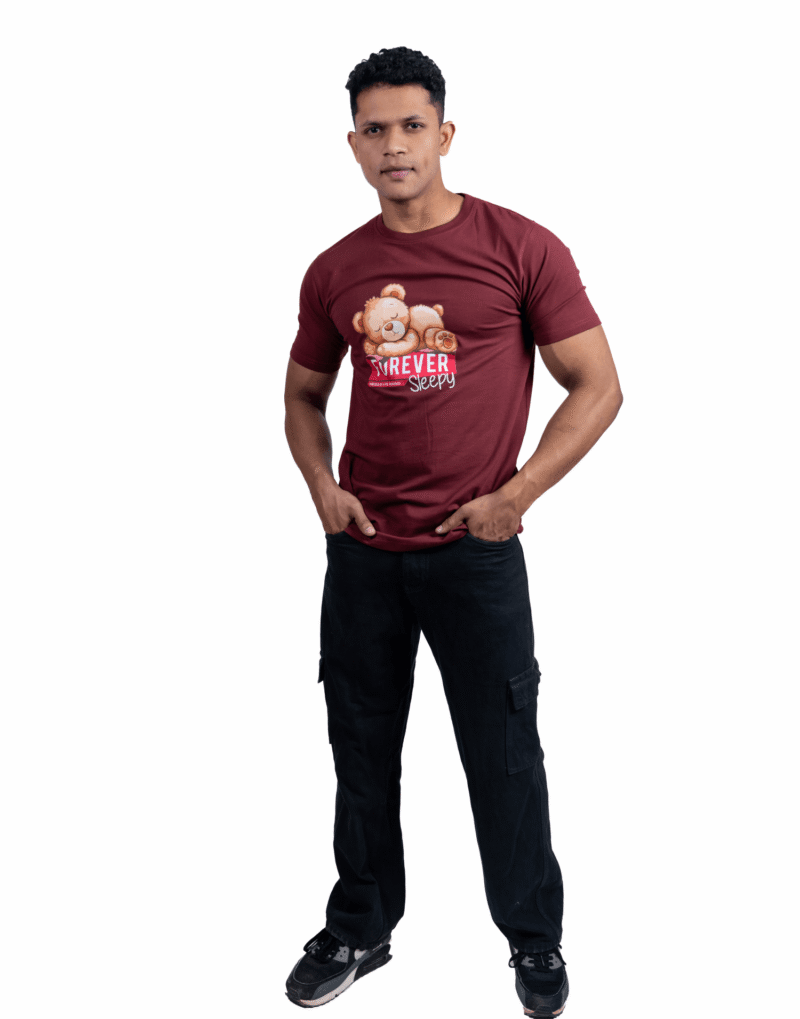 Crew Neck Hot Chocolate Printed T-shirt - Image 5