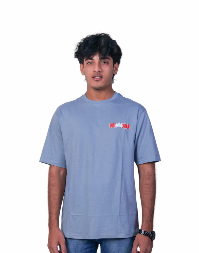 Oversized Dark Grey Batman T-shirt - Image 4