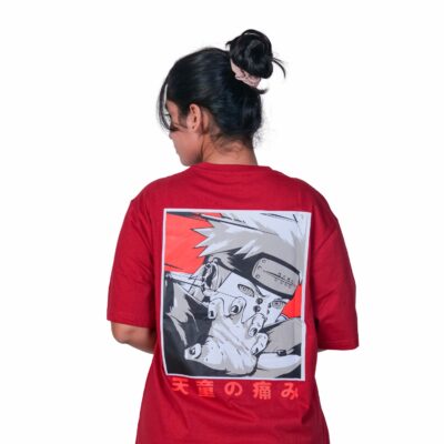 Oversized Red Naruto T-shirt