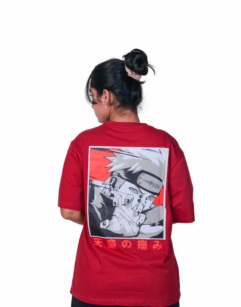Oversized Red Naruto T-shirt - Image 2
