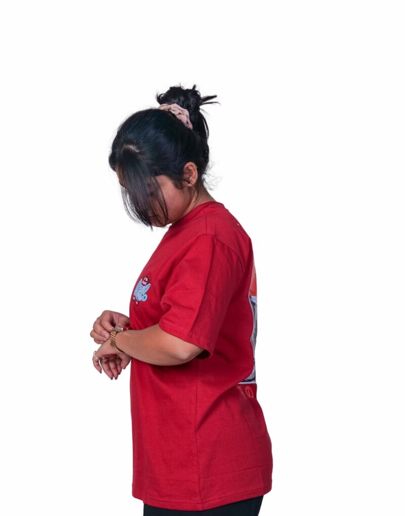 Oversized Red Naruto T-shirt - Image 5