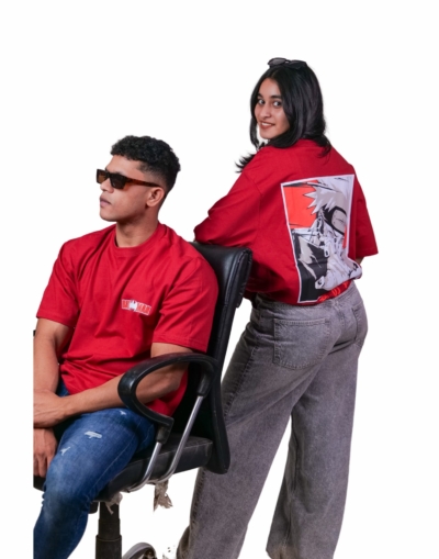 Oversized Red Naruto T-shirt