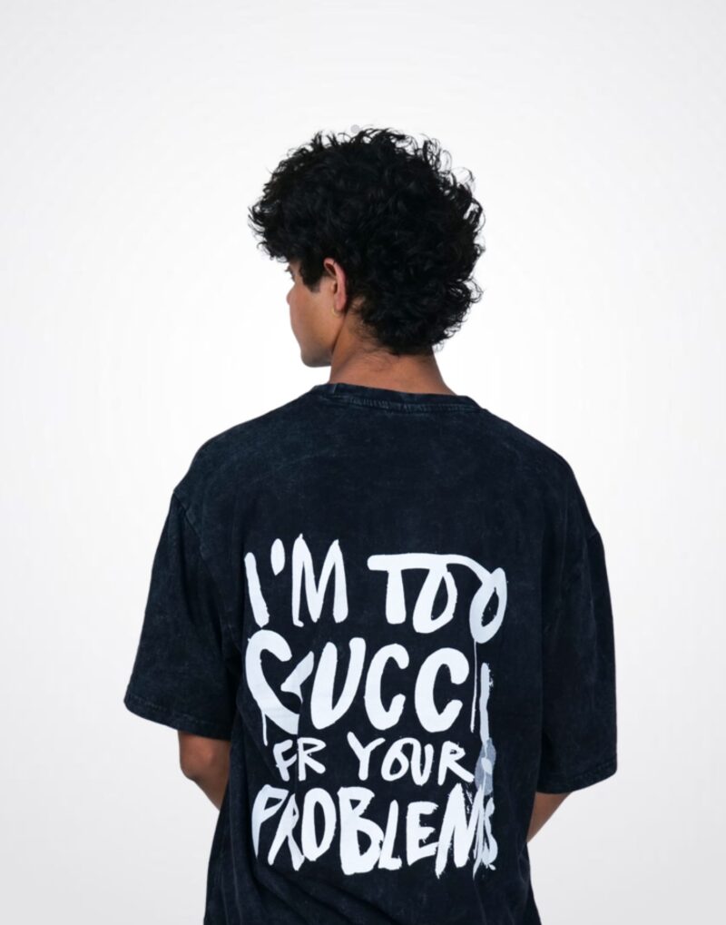 Gucci Black Color T shirt Lynx Fashion
