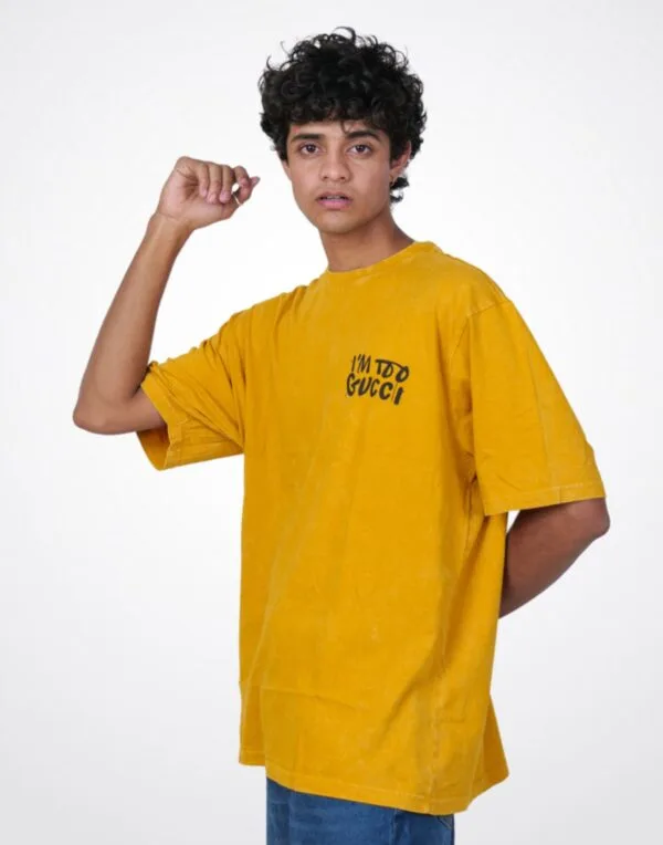 Rocky Wash Gucci Yellow T-Shirt - Image 4