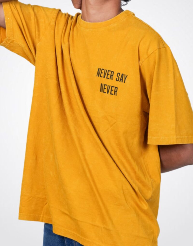 Half T-shirt with quotes