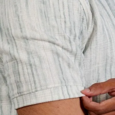Light Blue Textured Polo T-Shirt