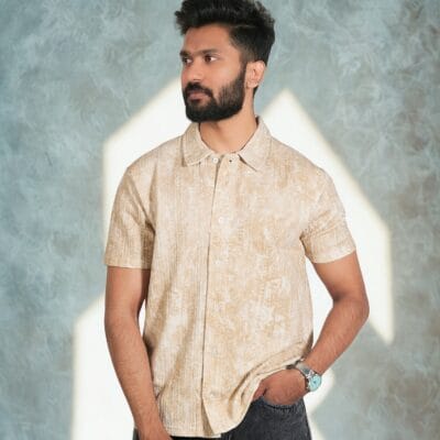 Texture Light Brown Shirt