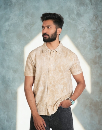 Texture Light Brown Shirt