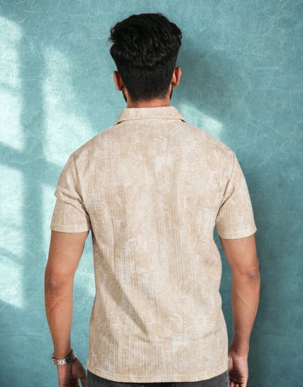 Texture Light Brown Shirt - Image 4