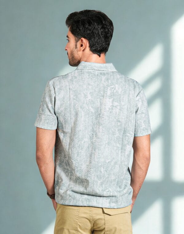 Texture Grey Shirt - Image 4