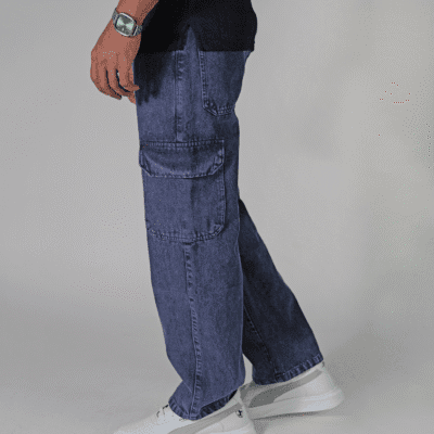 Baggy With Pocket Blue