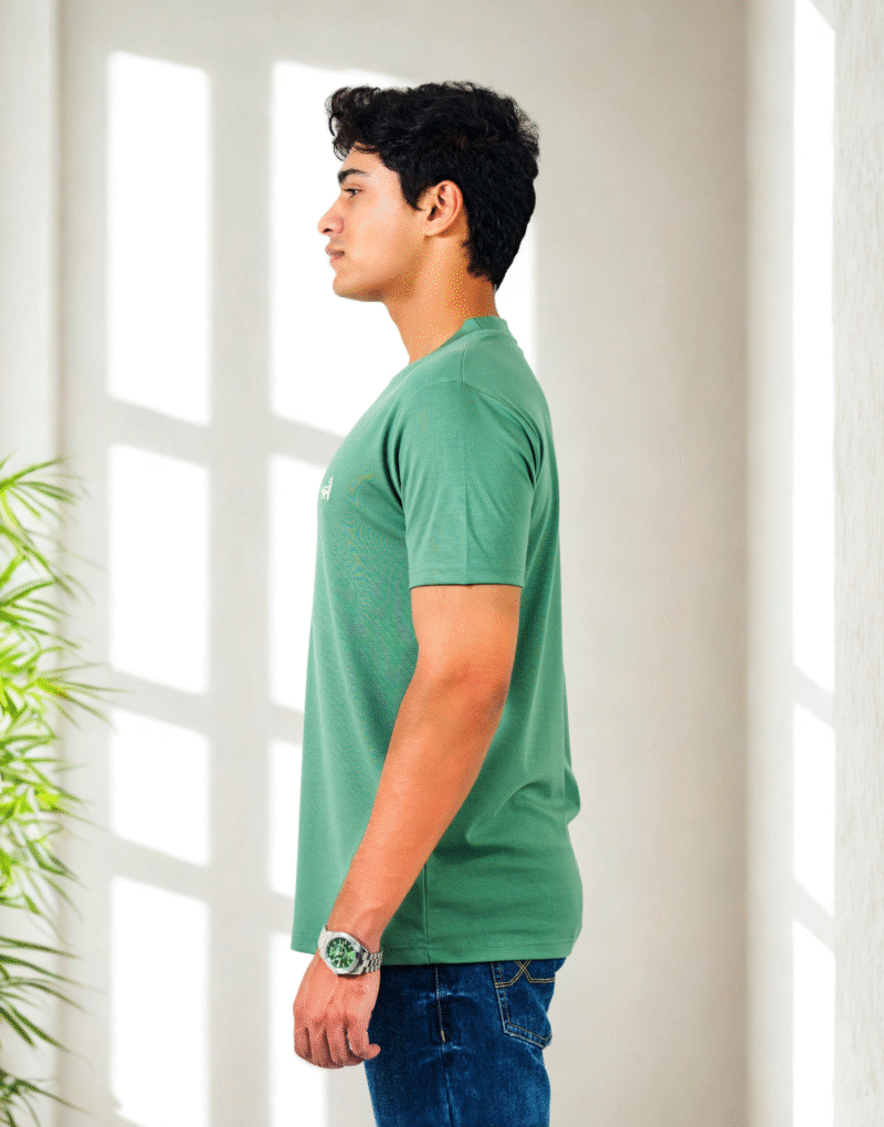 Jade Green Tencil Round Neck