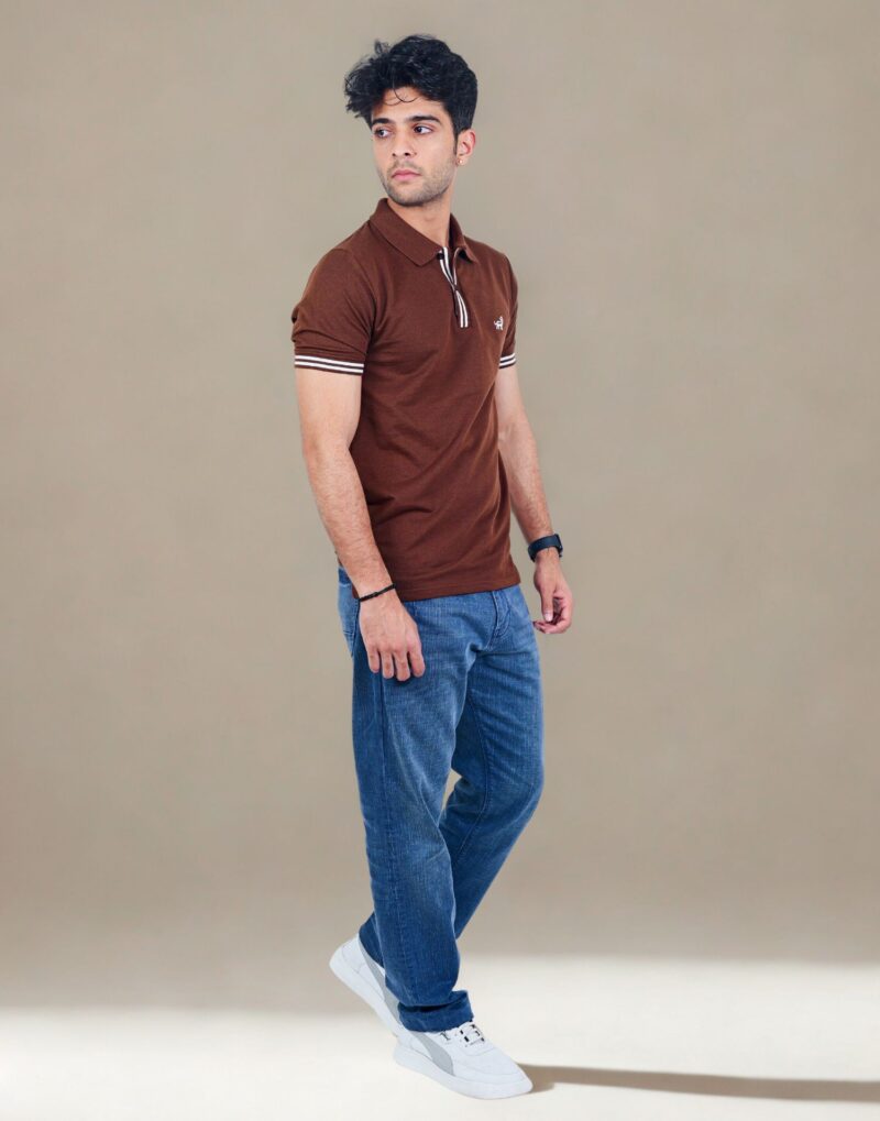 Chocolate Brown Polo - Image 4