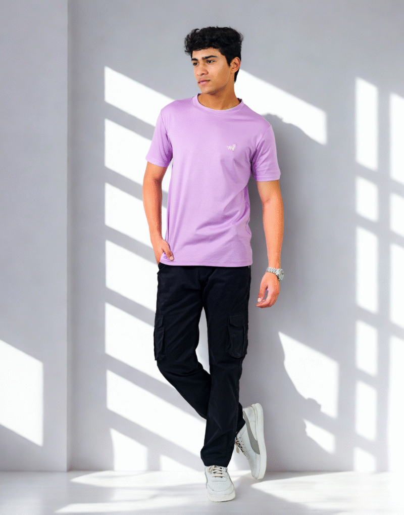 Violet Tencil Round Neck