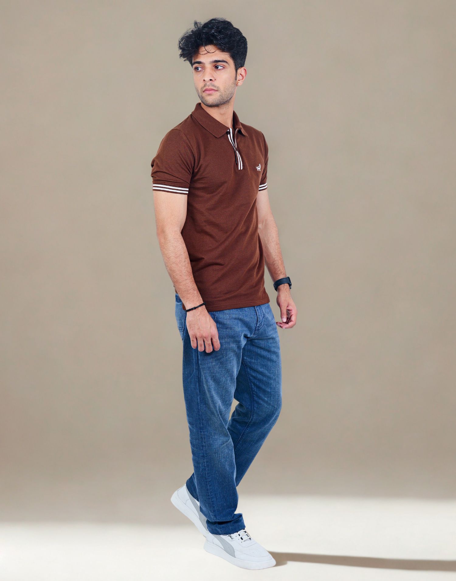 Chocolate Brown Polo - Image 4
