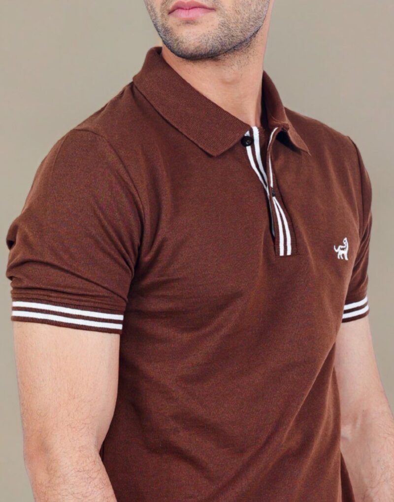 Chocolate Brown Polo - Image 5