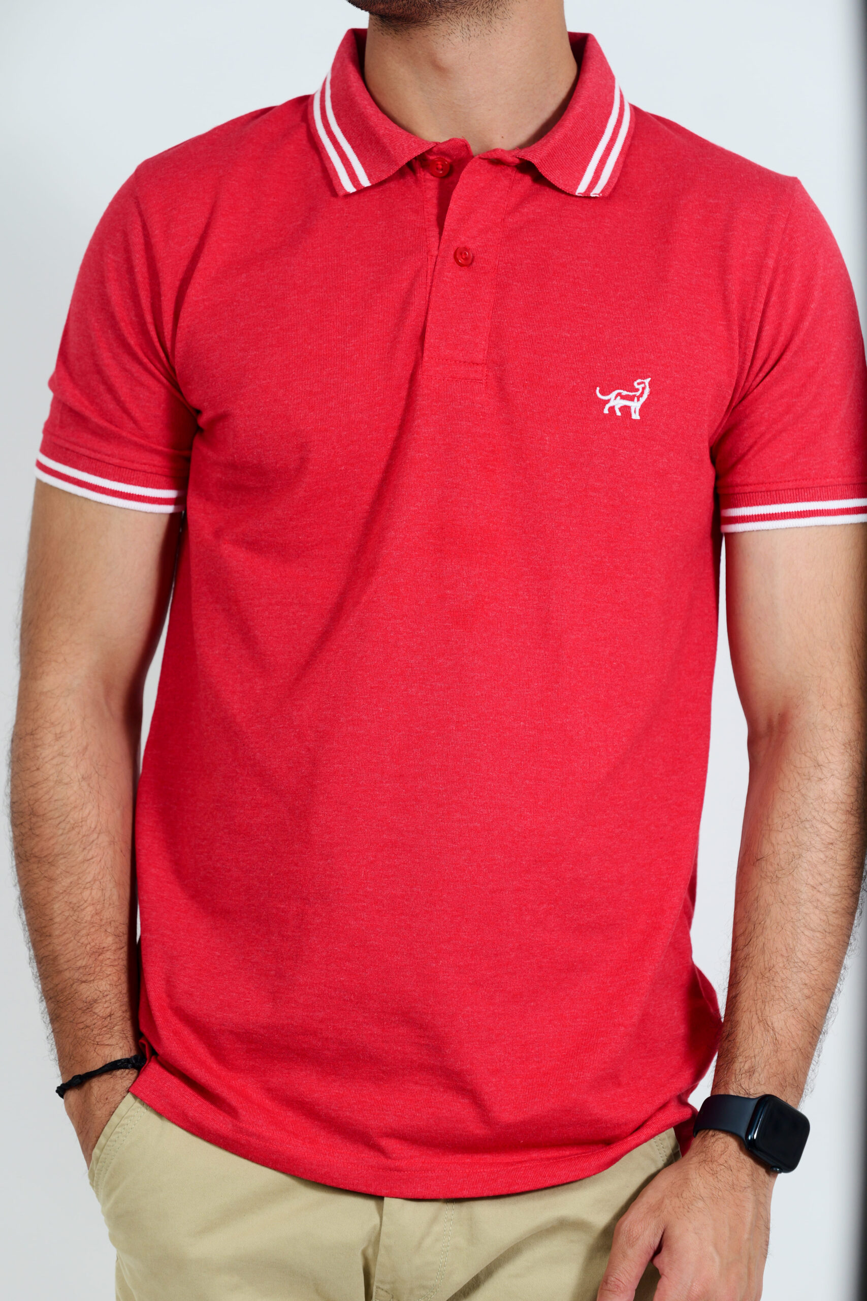Classic Red Polo T-Shirt - Image 3