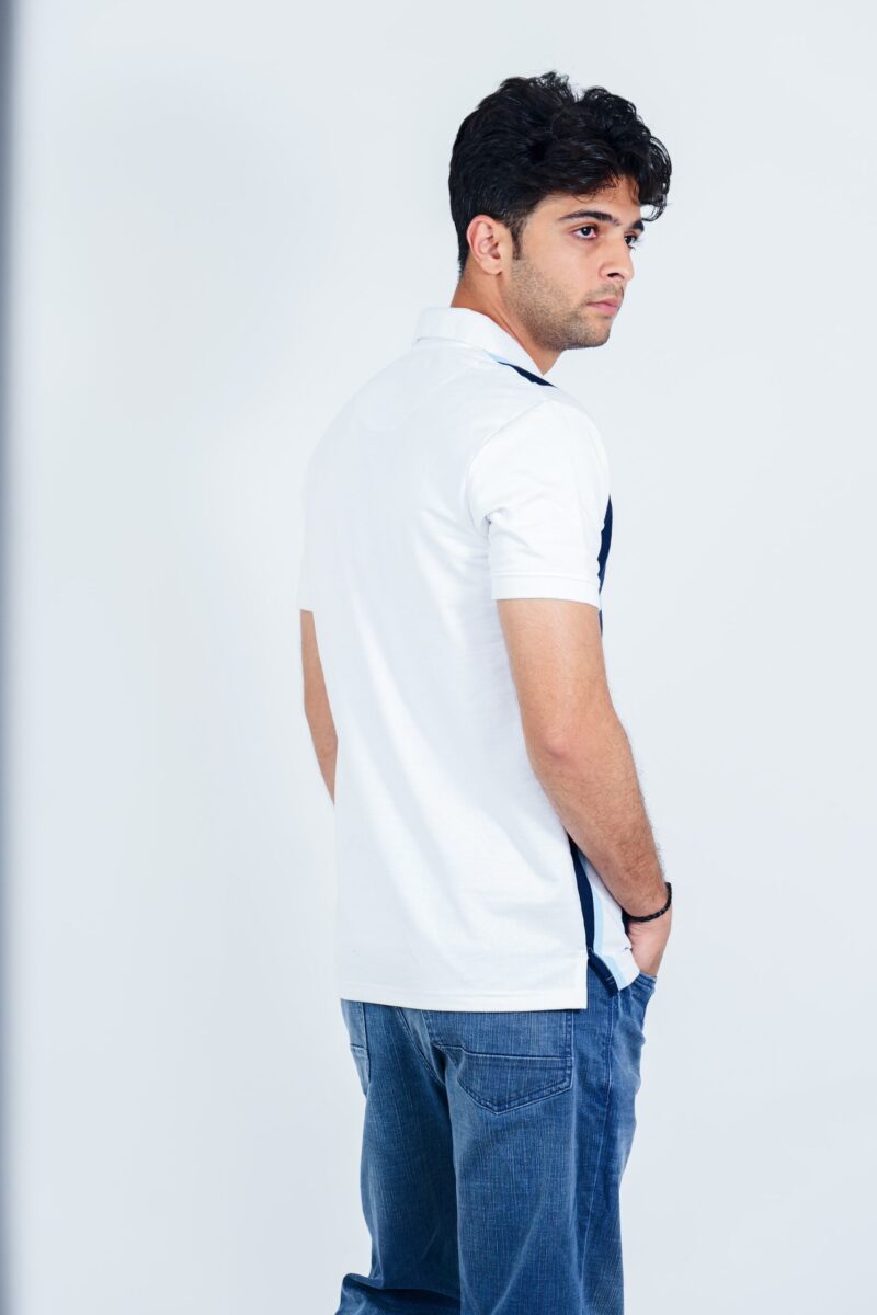 Zipper Stripe Polo Tee - Image 5