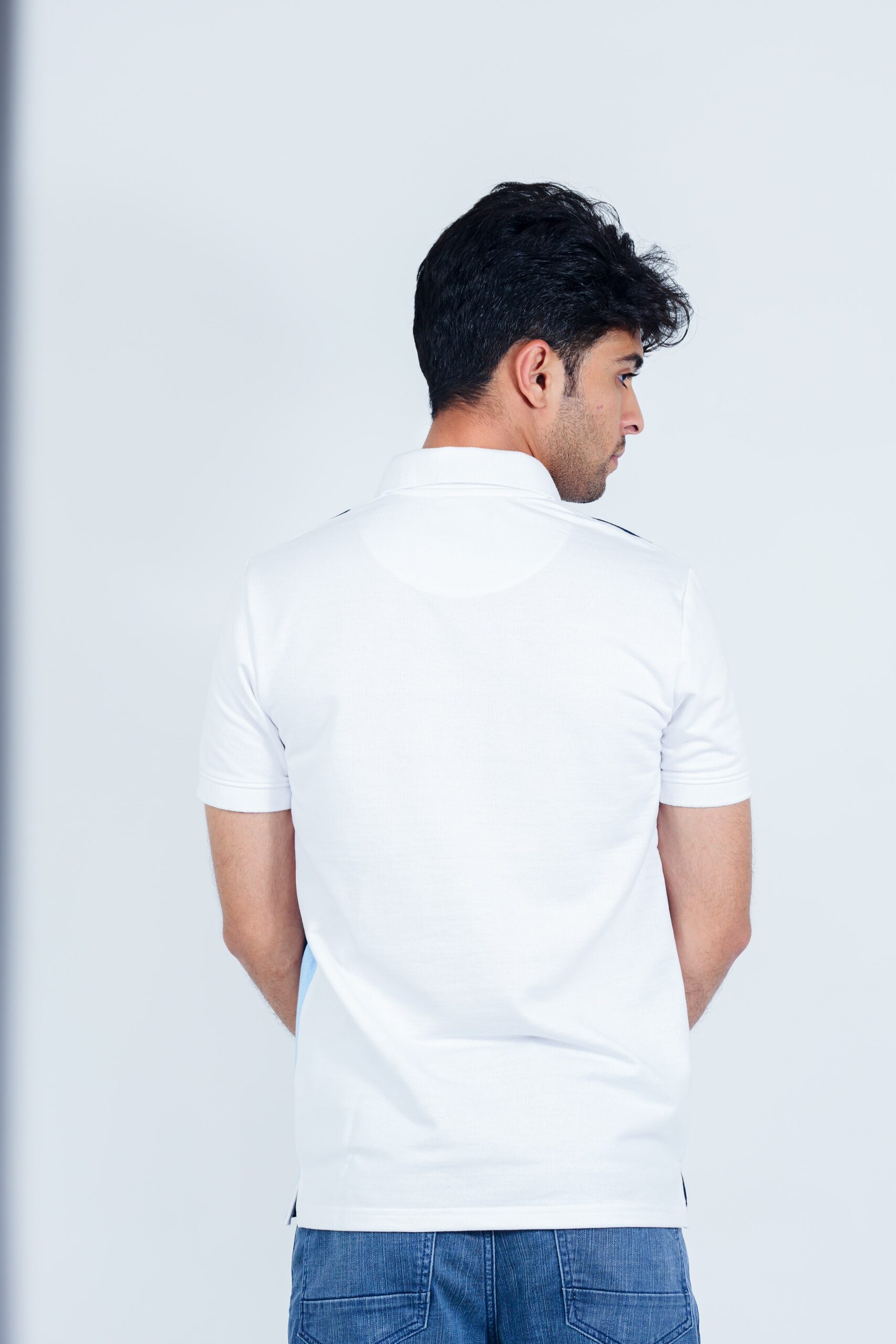 Zipper Stripe Polo Tee - Image 6