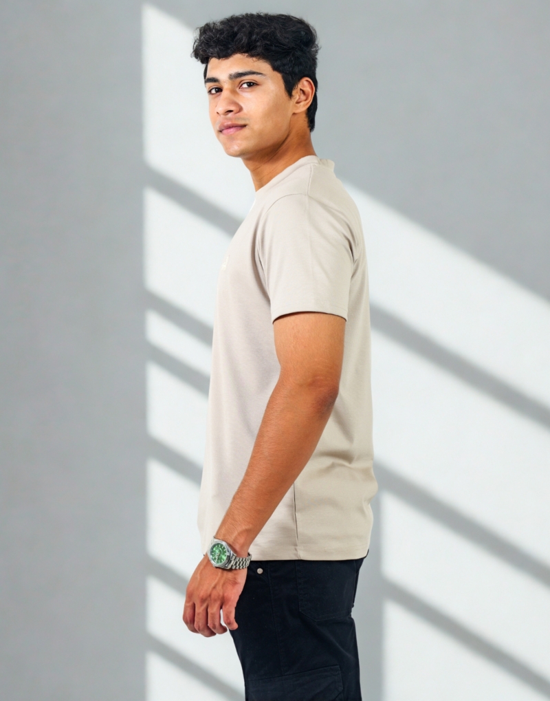 Light Grey Tencil Round Neck