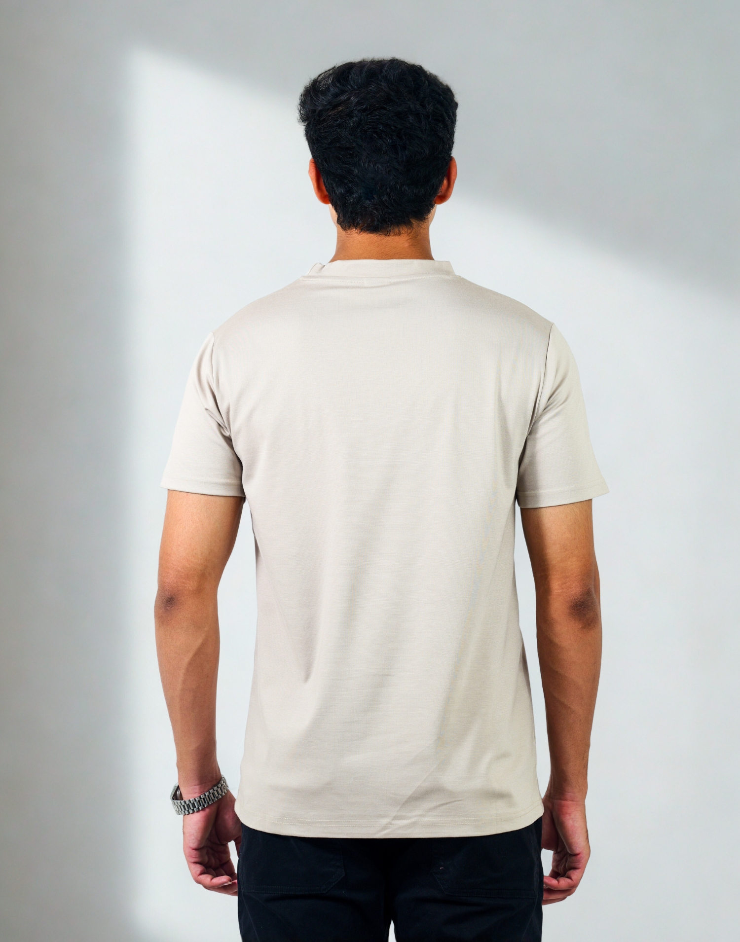 Light Grey Tencil Round Neck - Image 4