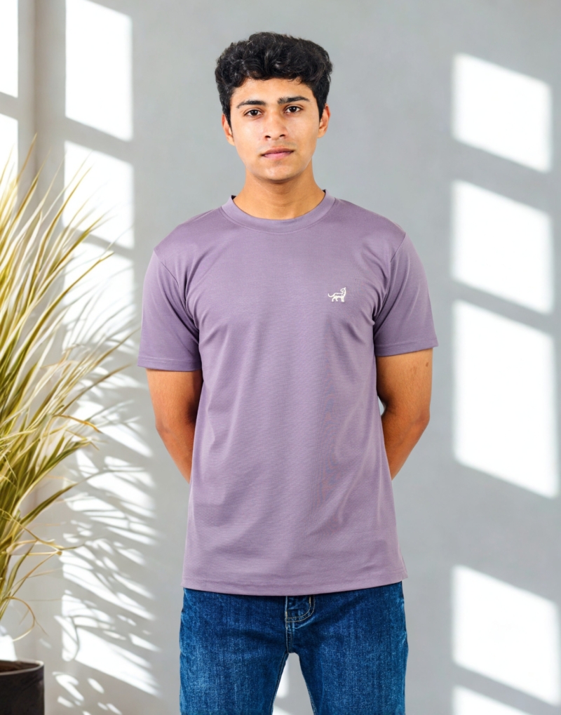 Granite Grey Tencill Round Neck