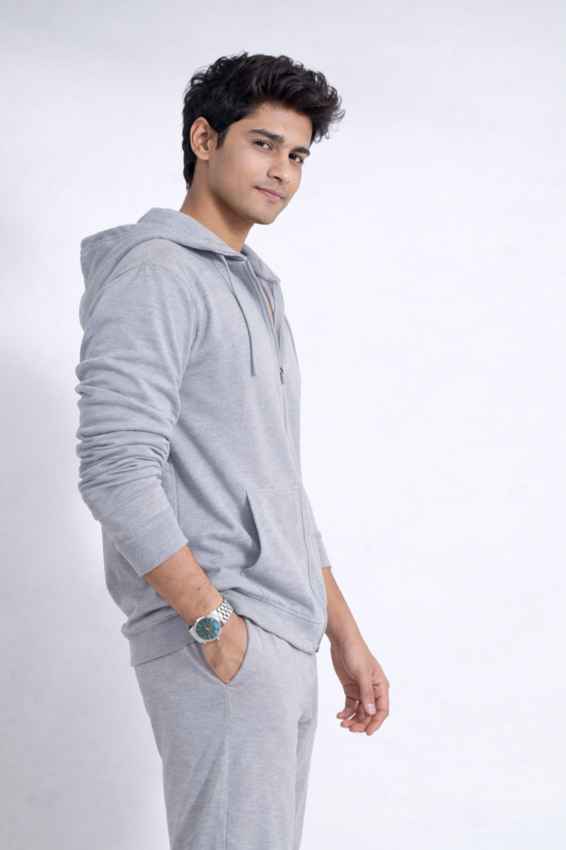 Zipper Hoodies Dark Grey