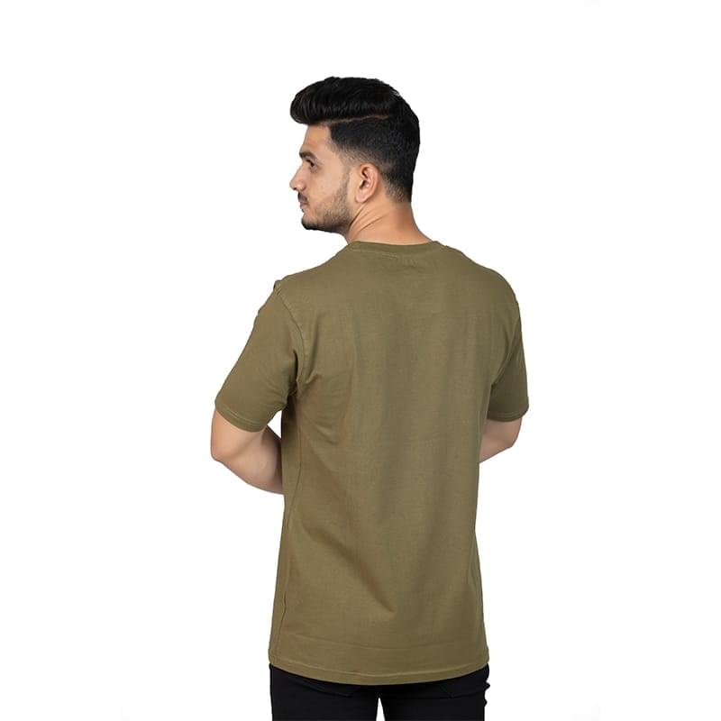 Crew Neck Olive Branch T-shirt - Image 5